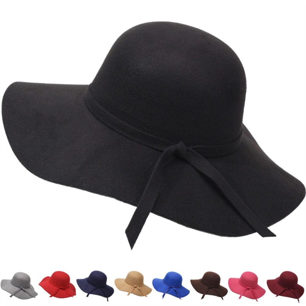 Vintage Style Bucket Hat Folda - Hat Floppy Wide avaliação e preço
