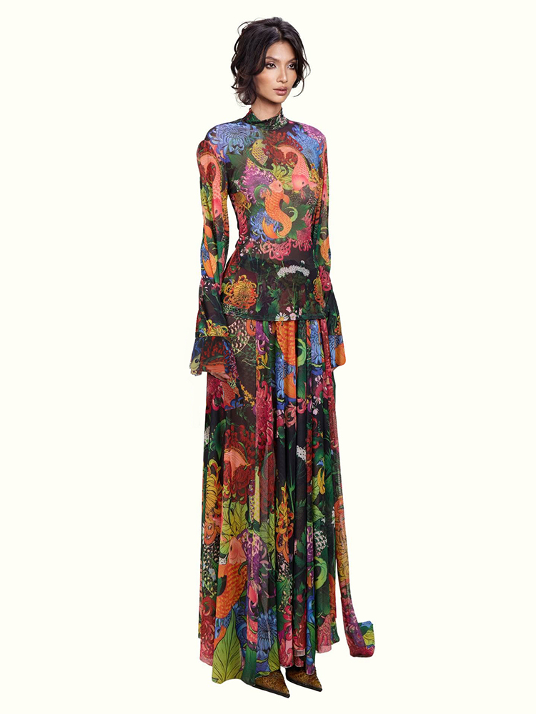 Weird Puss Colorful Floral Pri - Romper Floral Print avaliação e preço