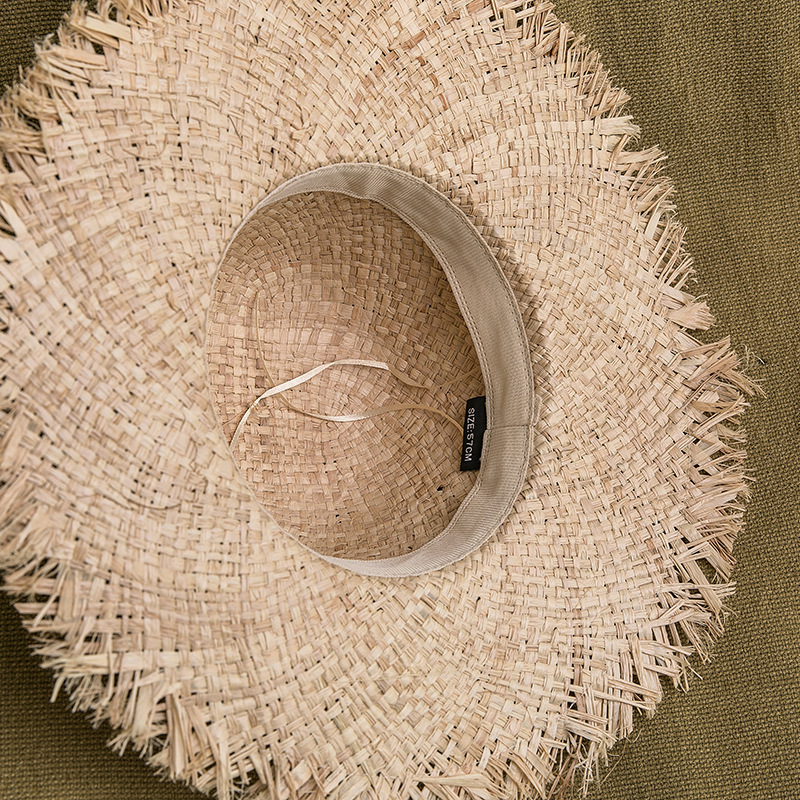 Women Raffia Straw Sun Hat Wid - Hat Floppy Wide avaliação e preço