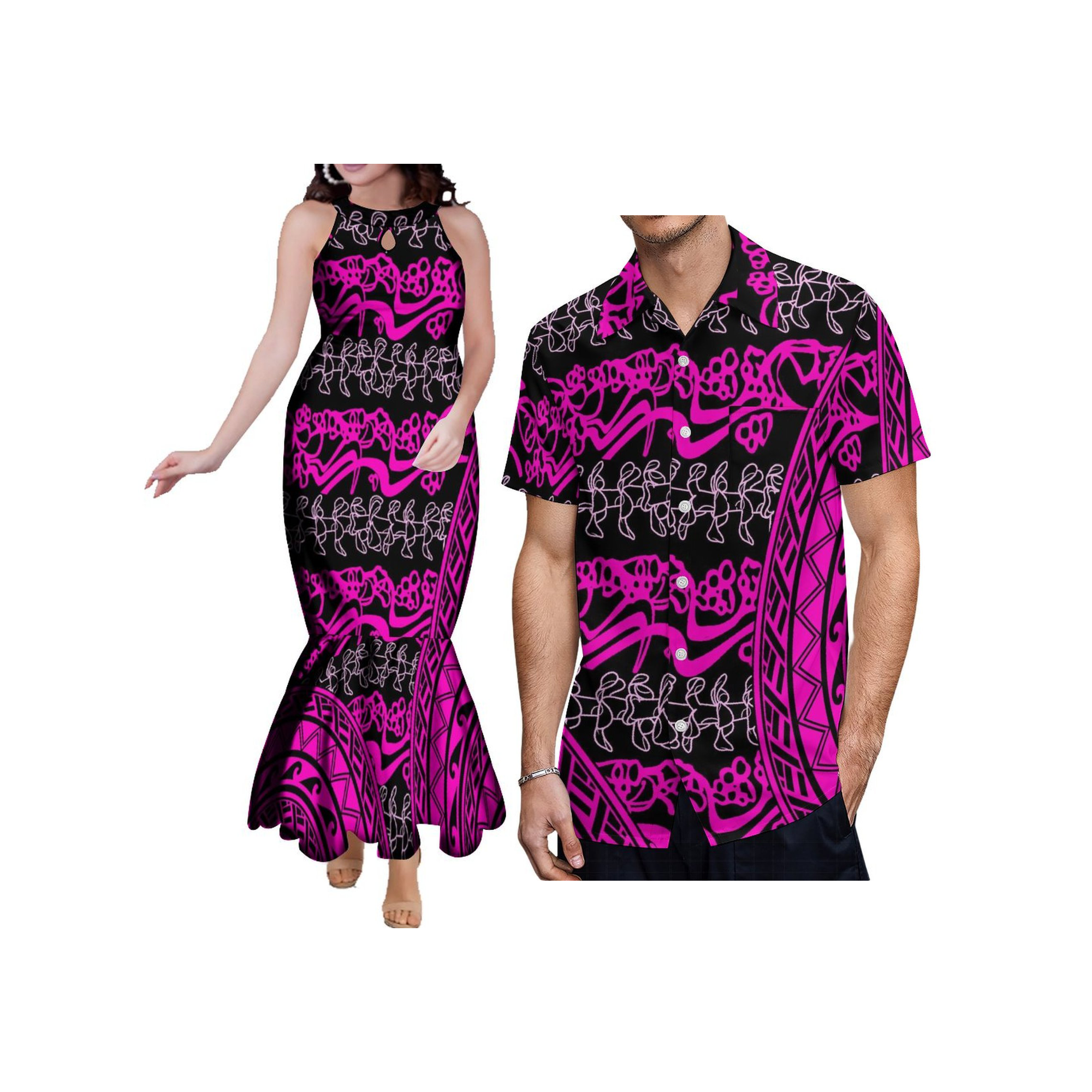 Customized Couples Clothes Big - Maxi Dress Halter avaliação e preço