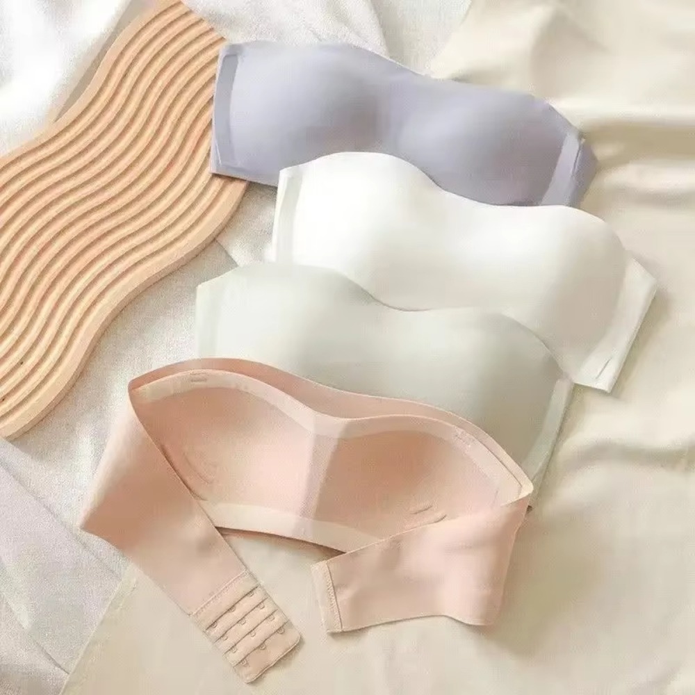 Solid Color Strapless Wrapped  - Bralette Triangle Set avaliação e preço