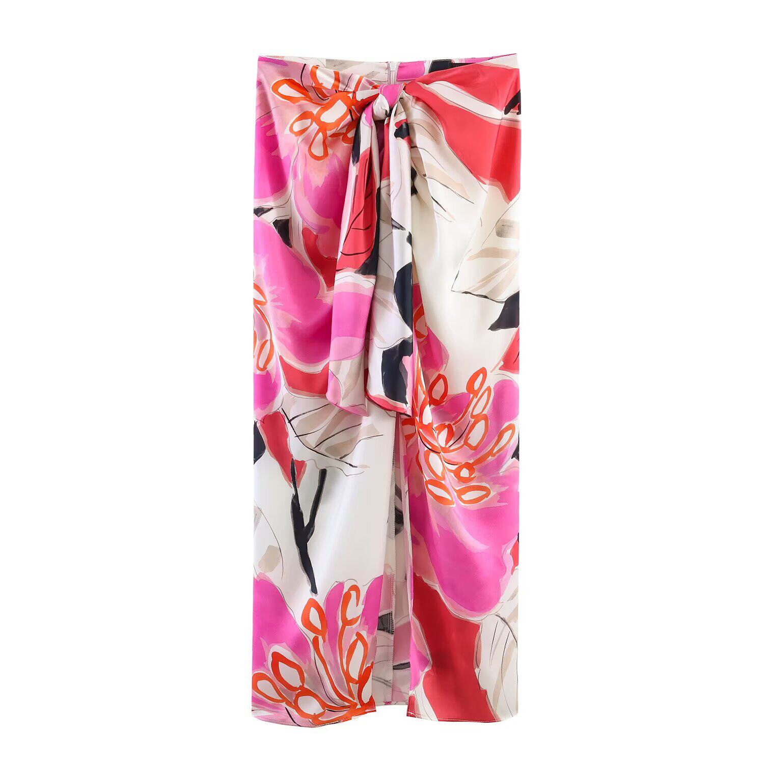 JNLEAOG Summer New Women's Sil - Midi Skirt Floral avaliação e preço