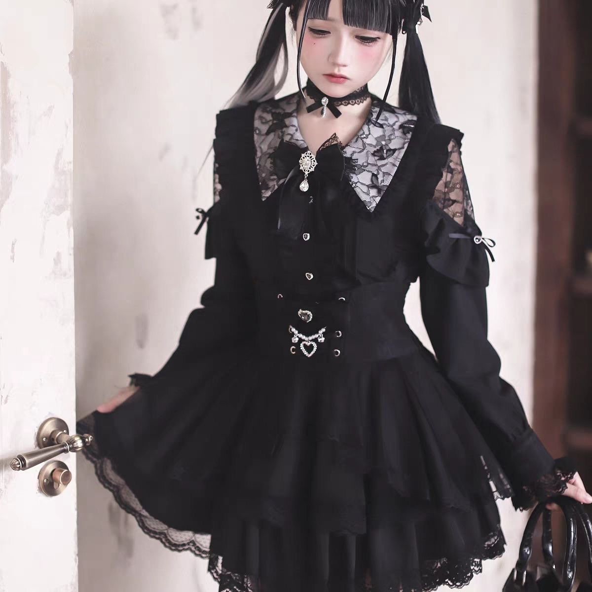 Harajuku Kawaii Skirt Sets Wom - Blouse Off Shoulder avaliação e preço