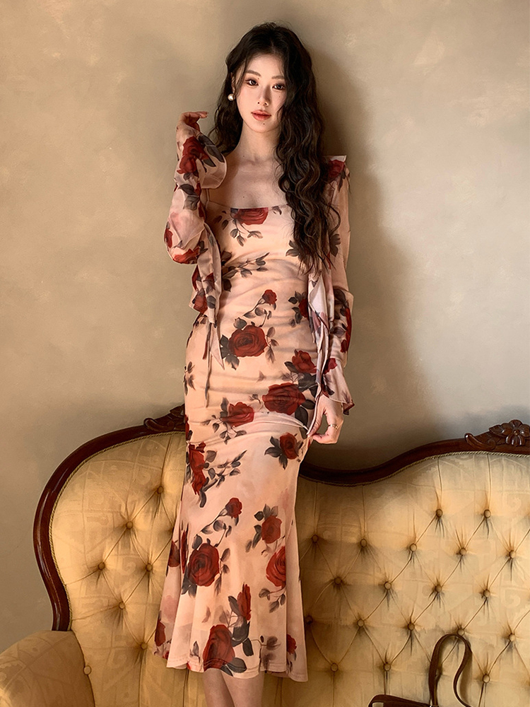 Women Vacation Clothes Sweet F - Romper Floral Print avaliação e preço