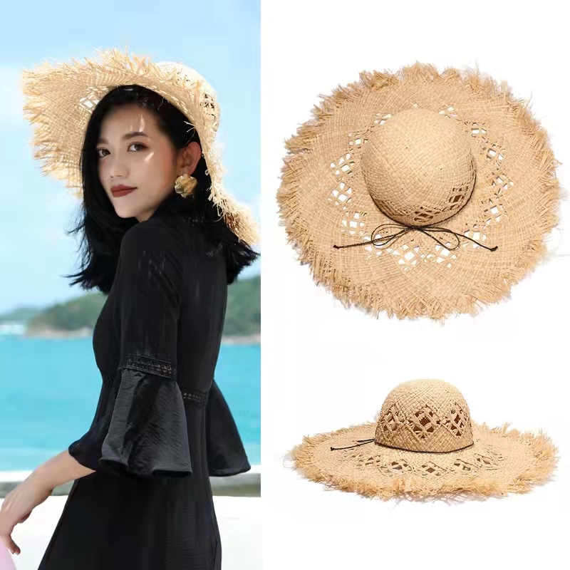 New Women Summer Natural Raffi - Hat Floppy Wide avaliação e preço