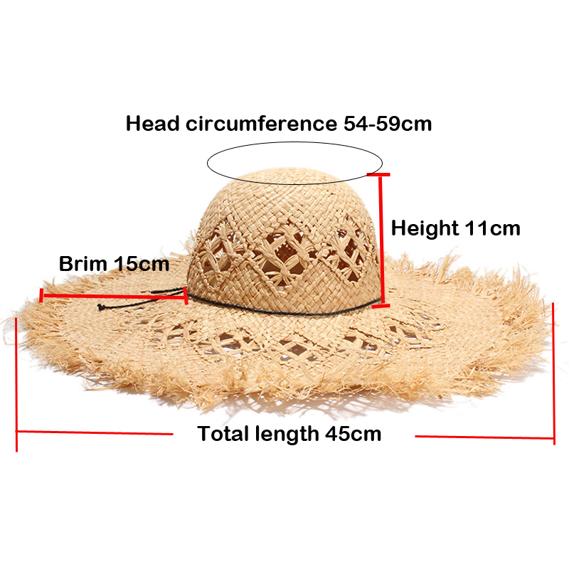 New Women Summer Natural Raffi - Hat Floppy Wide avaliação e preço