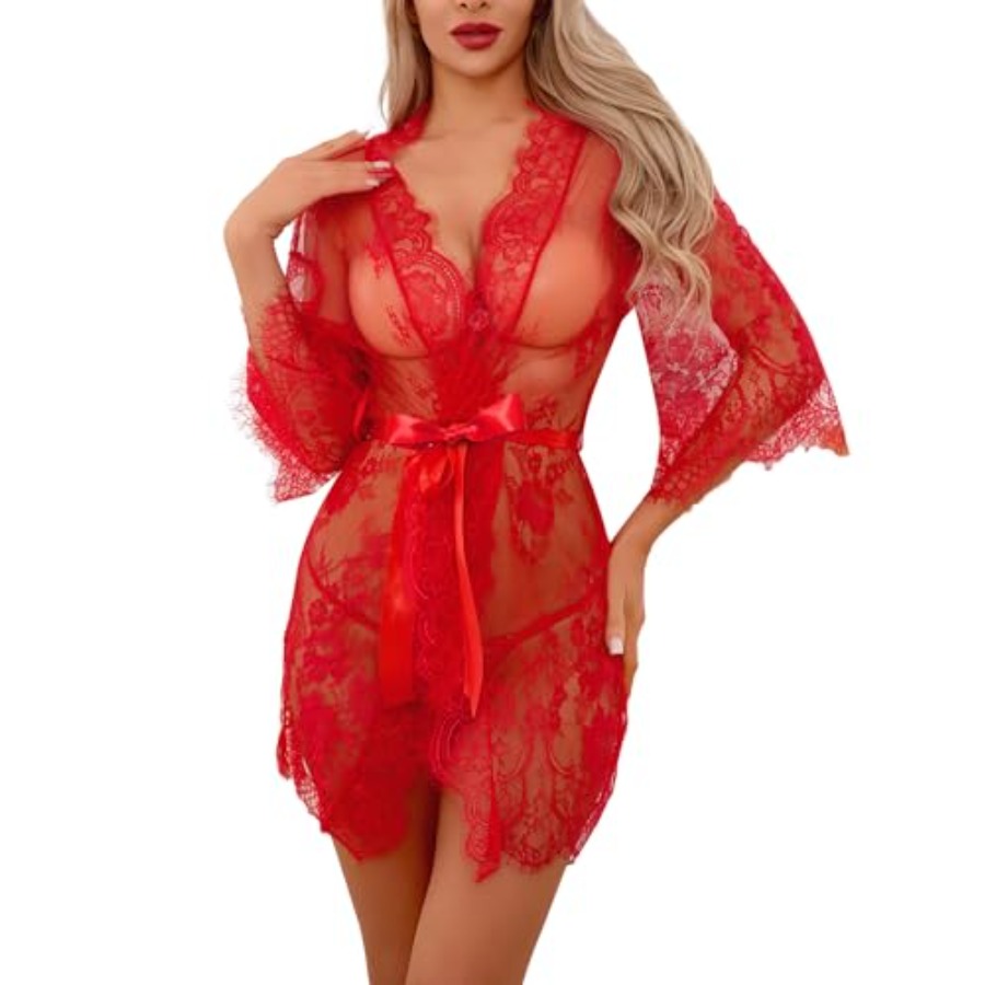 Narcisse Women's Floral Lace K - Kimono Sheer Floral avaliação e preço