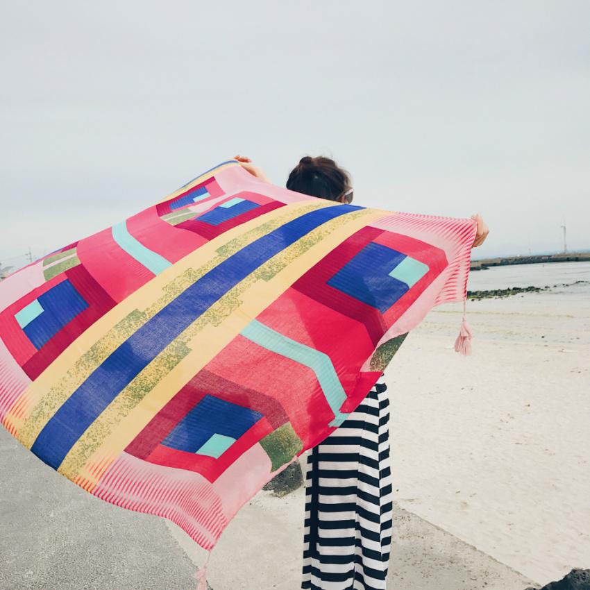 2018 New 90x180cm Twill cotton - Cover Up Kaftan avaliação e preço