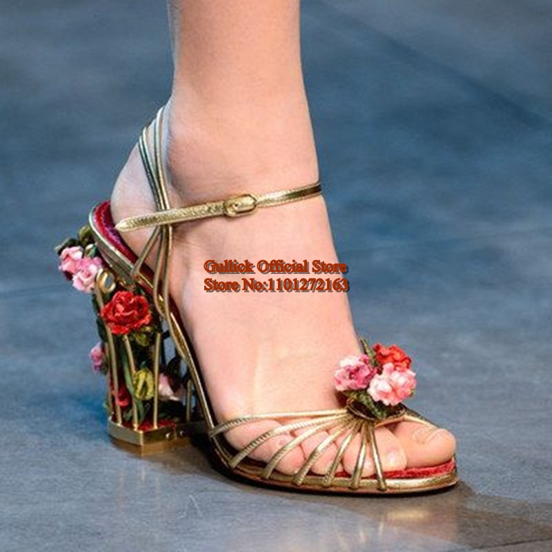 Luxury Bird Cage Women Sandals - Sandal Strappy Heeled avaliação e preço