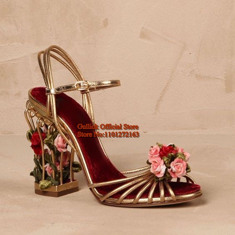 Luxury Bird Cage Women Sandals - Sandal Strappy Heeled avaliação e preço