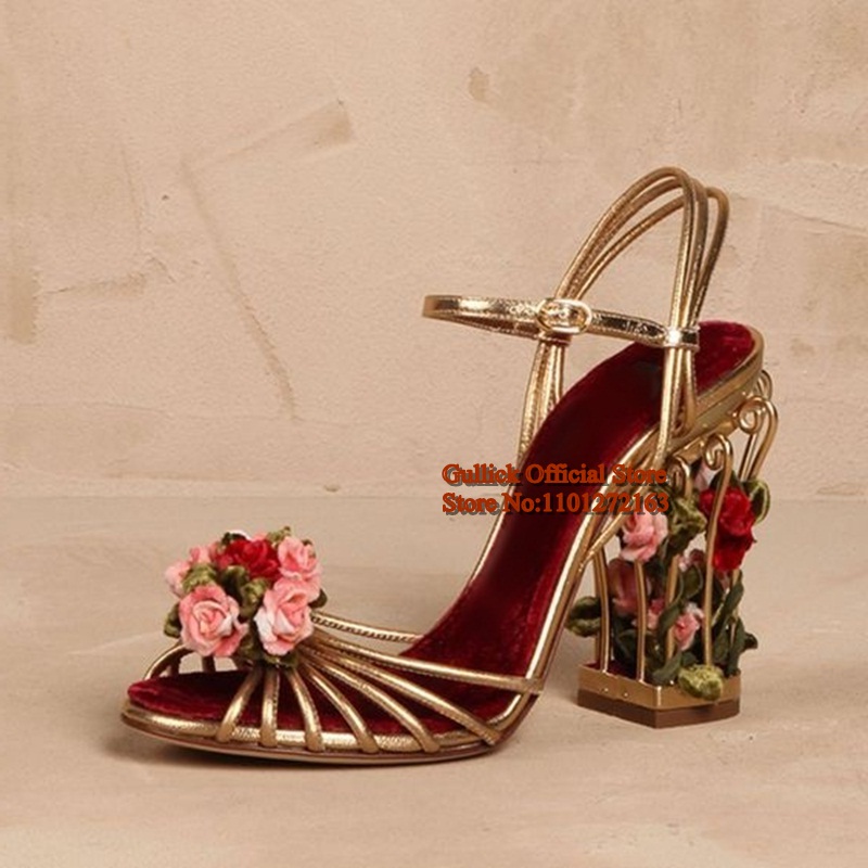 Luxury Bird Cage Women Sandals - Sandal Strappy Heeled avaliação e preço