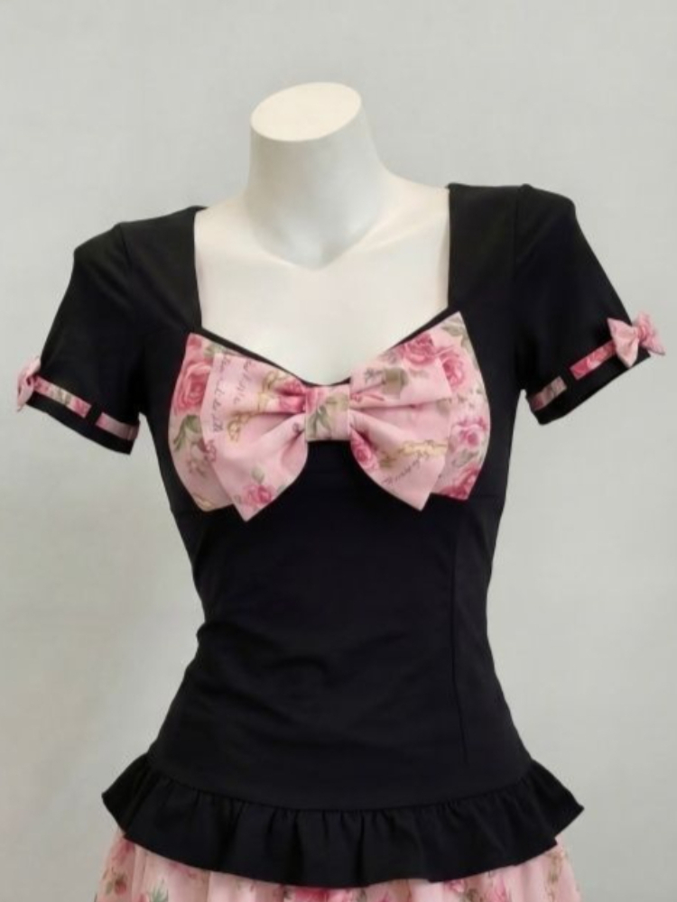 Women's Sweet Floral Print Two - Romper Floral Print avaliação e preço