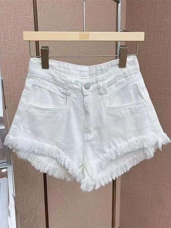 Outlet Korean Style Casual Hon - Shorts Denim Frayed avaliação e preço