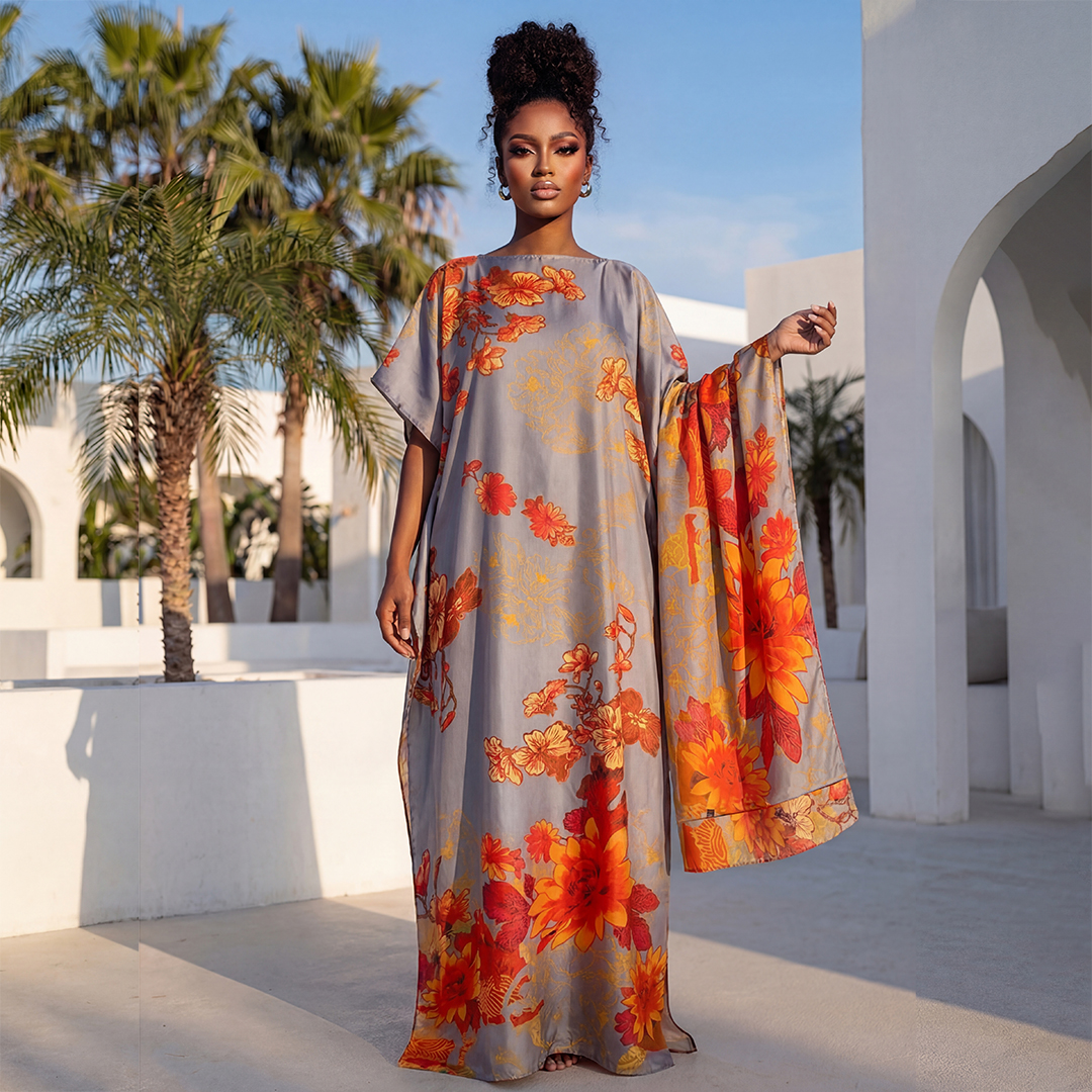 Summer Fashion African Shawl F - Romper Floral Print avaliação e preço