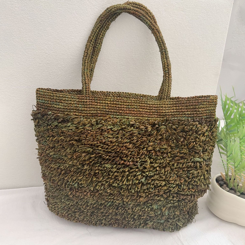 Raffia Hand-crocheted Shoulder - Crochet Bag Raffia avaliação e preço