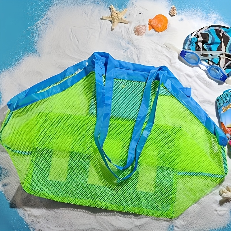 1pc Large Mesh Beach Tote Bag  - Tote Bag Beach avaliação e preço