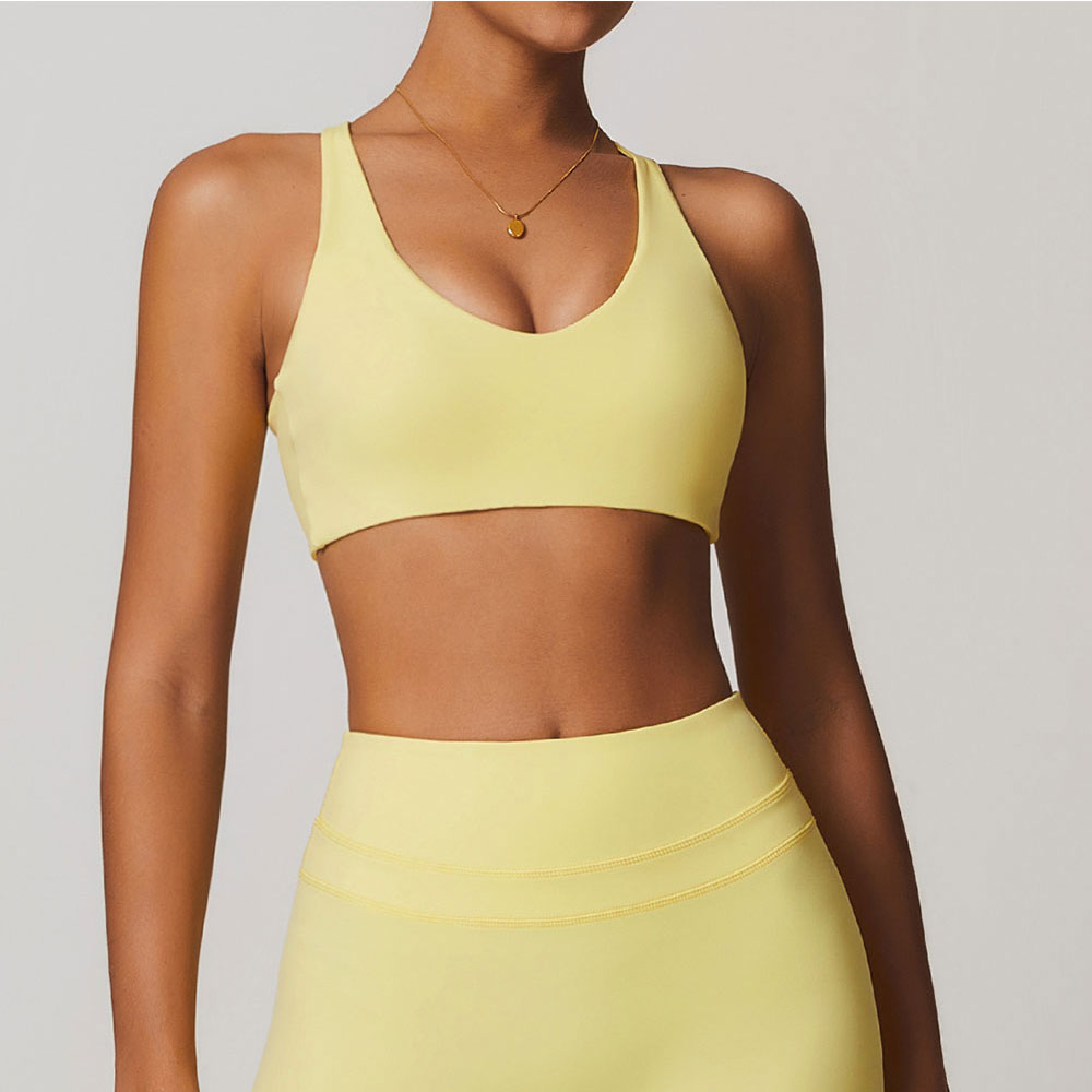 JUREN Sports Bra Women Fitness - Bralette Triangle Set avaliação e preço