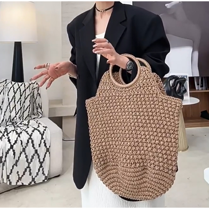 Popular Russian Woven Clutch H - Crochet Bag Raffia avaliação e preço
