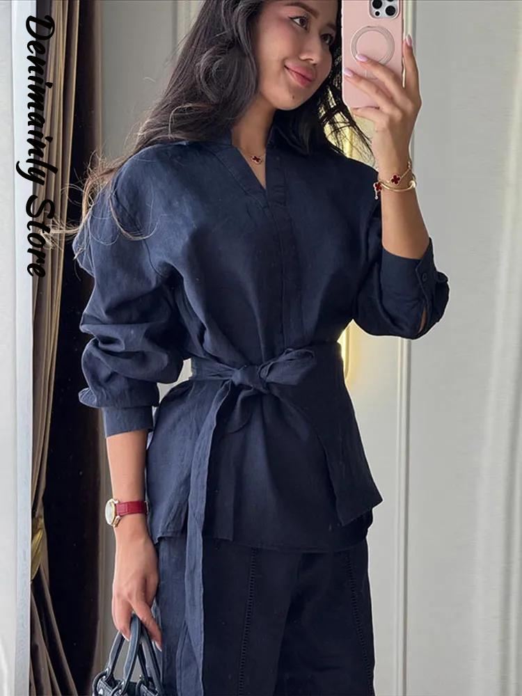 Casual Women's Linen Pants Set - Linen Pant Wide avaliação e preço