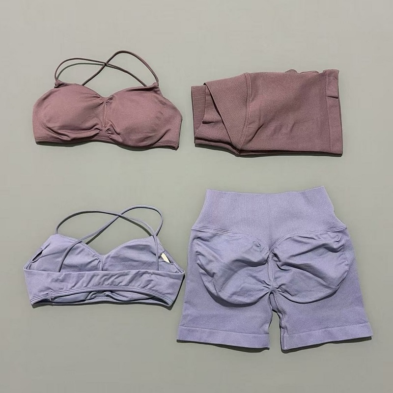2 Piece Vision Gym Set Women Y - Crop Top Crochet avaliação e preço