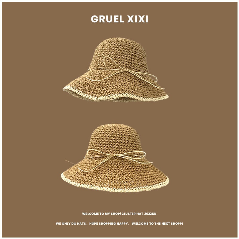 1pc Women's Summer Beach Straw - Hat Floppy Wide avaliação e preço