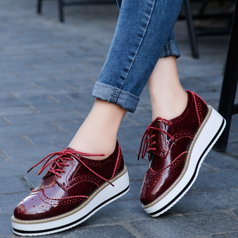 Women Loafers Shoes Leather Th - Wedge Espadrille Women avaliação e preço