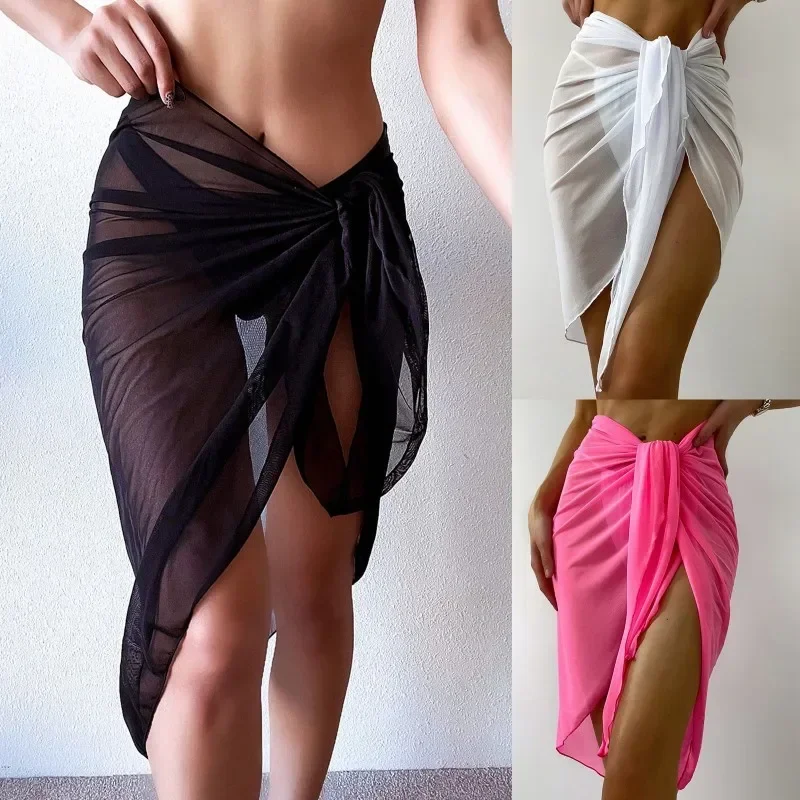 Summer Beach Dress Wrap Sheer  - Cover Up Kaftan avaliação e preço
